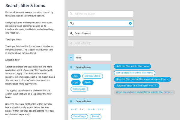 An experienced UX designer is building the design concept