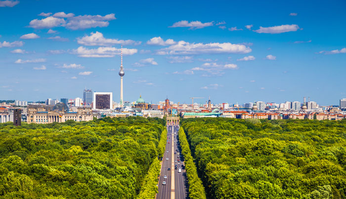 The Tiergarten in Berlin is home to 200,000 trees.