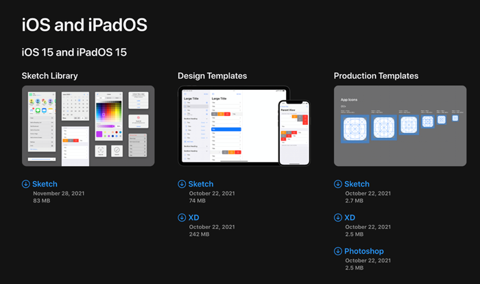 Beispiel für Design-Systems: iOS und iPadOS